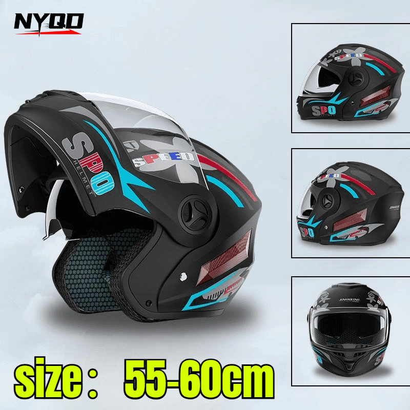 Full Face Motorcycle Helmet With Bluetooth - Güvenlikli İniş Kaskı Kişiselleştirilmiş Erkek Kadın