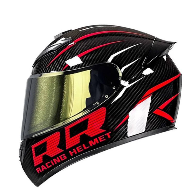 Full Face Motorcycle Helmet With Bluetooth - DOT Unisex Motosiklet Kaskı DOT Güvenlik