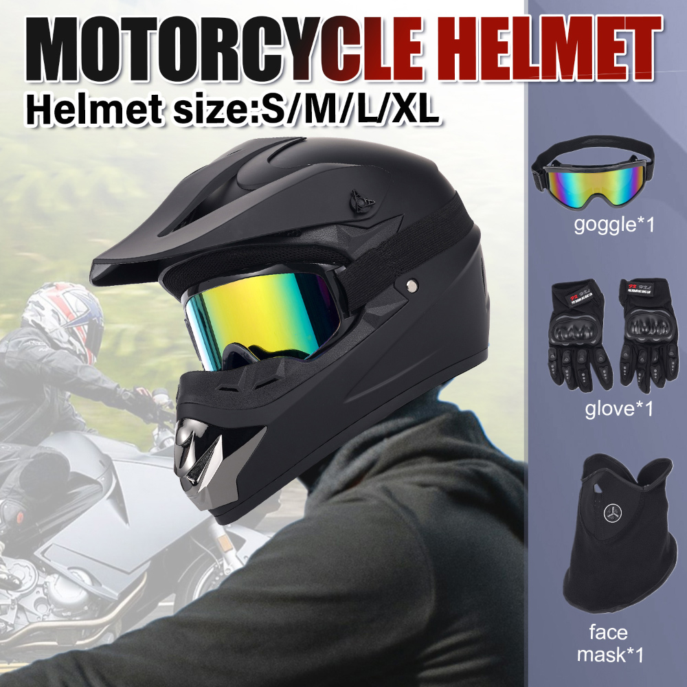 Off-Road Motosiklet Kaskı Dört - Off Road Motocross Helmet Goggles Set incelemesi ve fiyatı