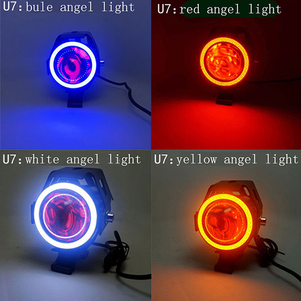 Motosiklet farları yardımcı la - Universal Motorcycle Led Headlight Projector incelemesi ve fiyatı