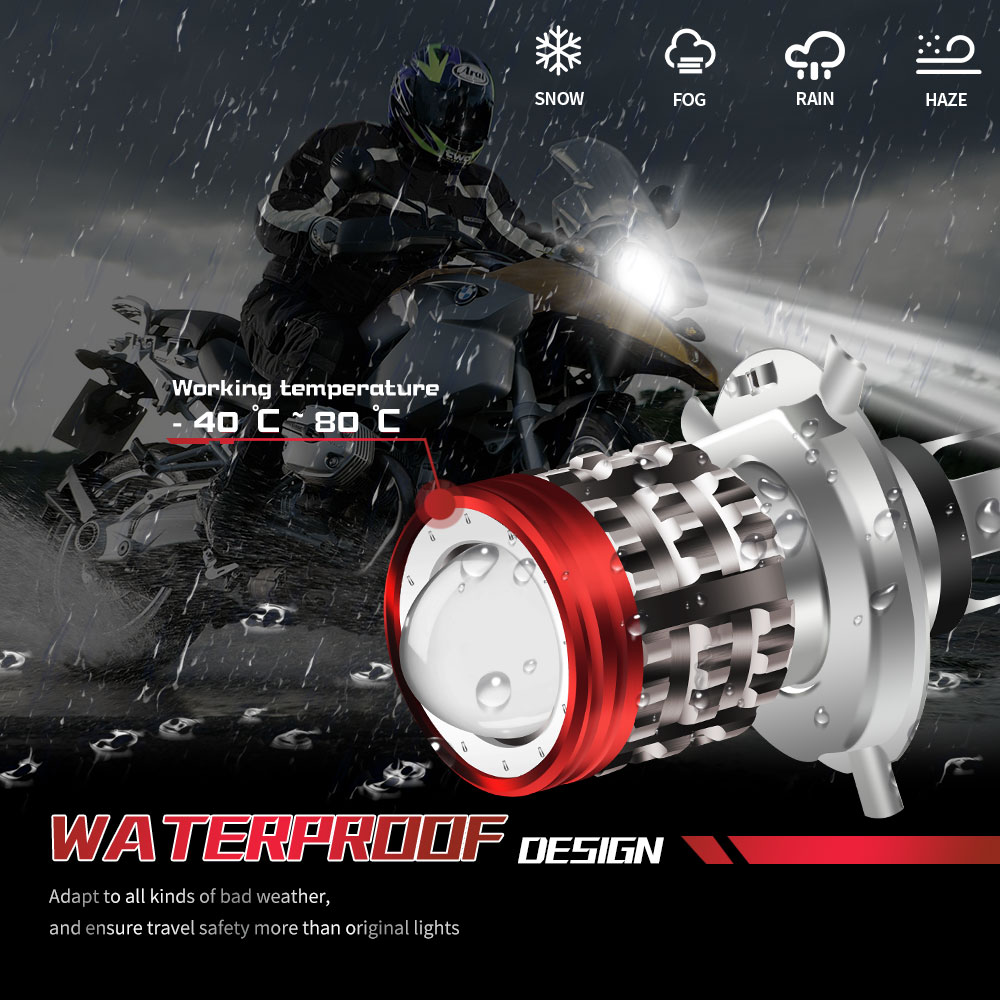 Evrensel H4 LED motosiklet far - Universal Motorcycle Led Headlight Projector incelemesi ve fiyatı
